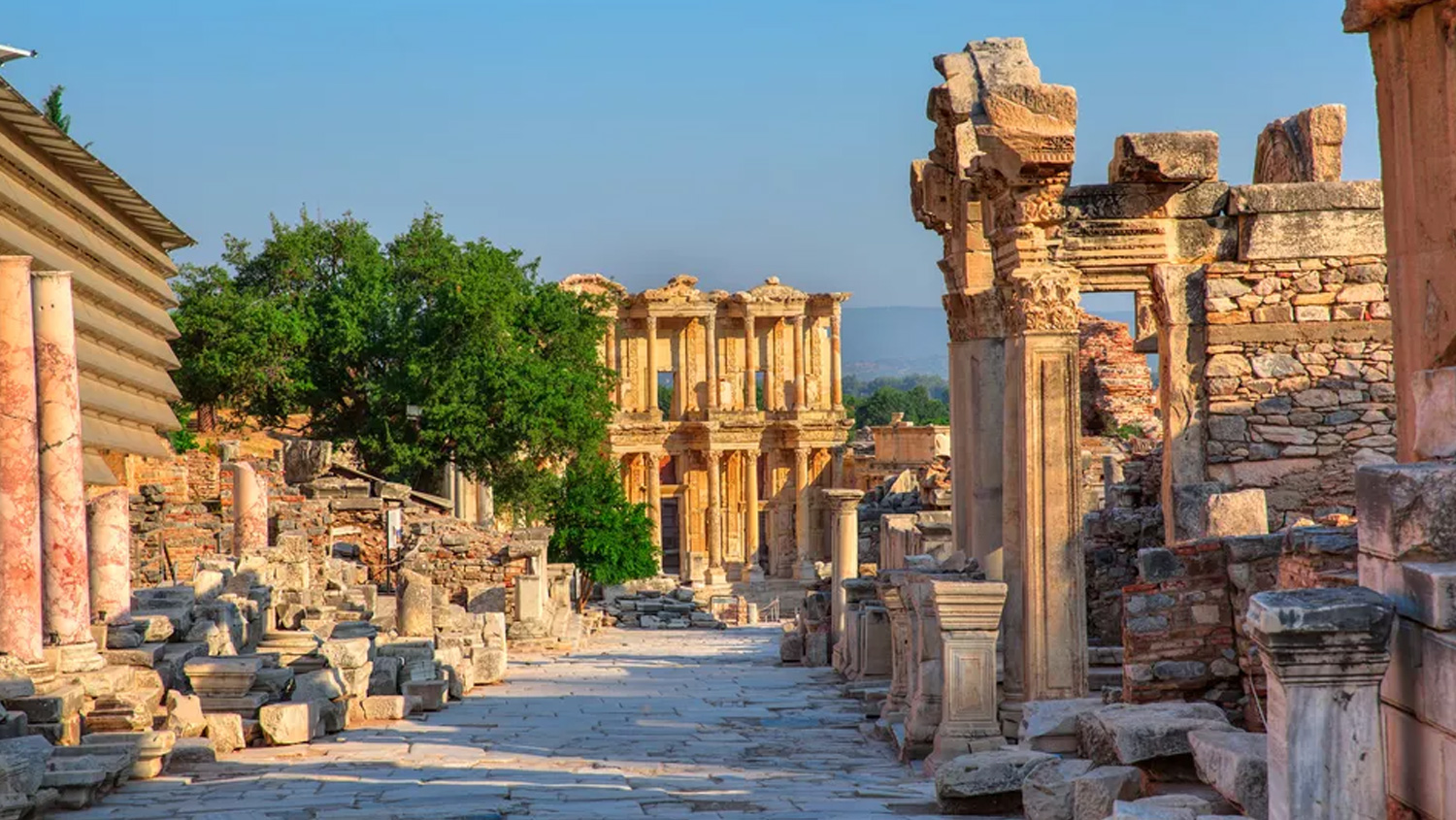 The photo was taken in Ephesus